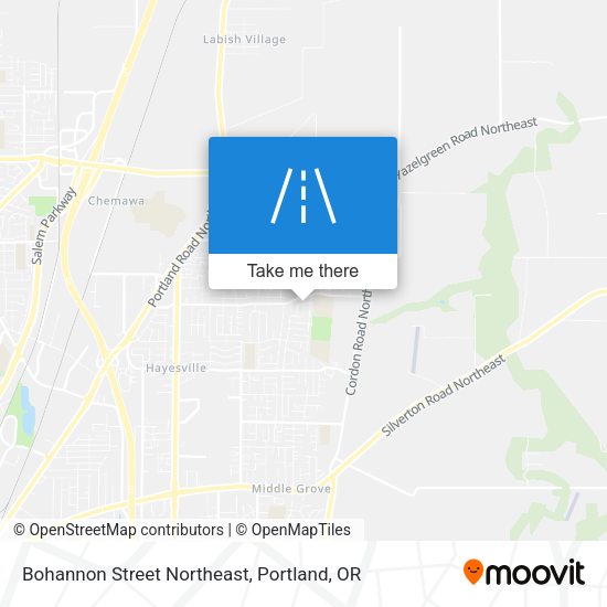 Mapa de Bohannon Street Northeast