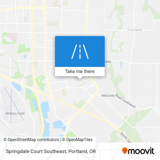 Mapa de Springdale Court Southeast
