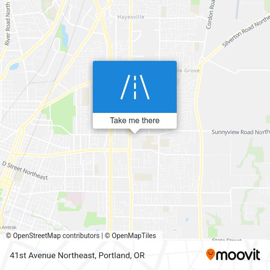 41st Avenue Northeast map