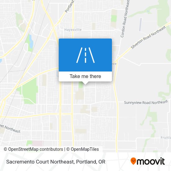Sacremento Court Northeast map