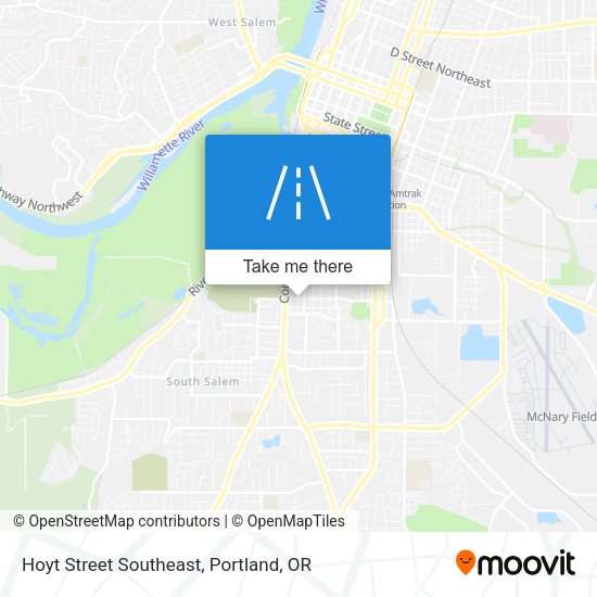 Hoyt Street Southeast map