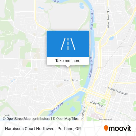 Narcissus Court Northwest map