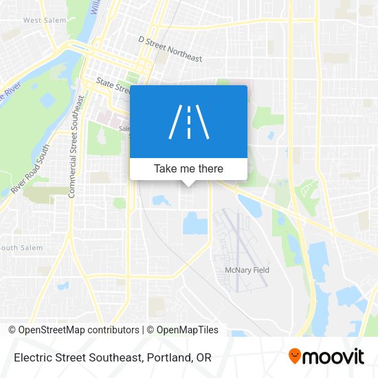 Electric Street Southeast map