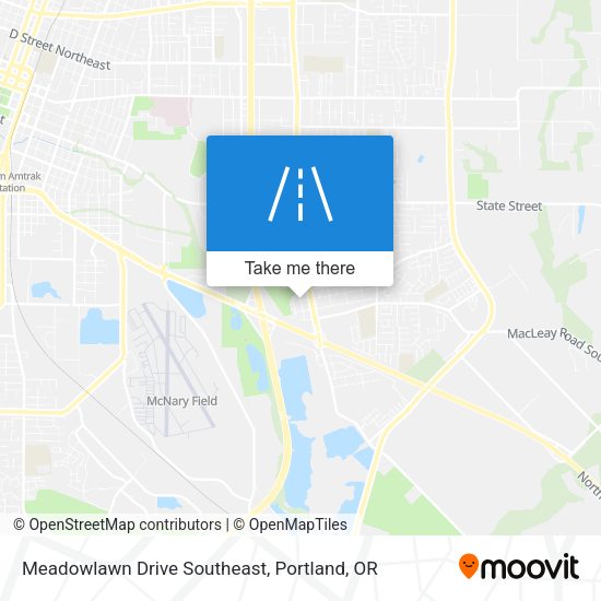 Meadowlawn Drive Southeast map