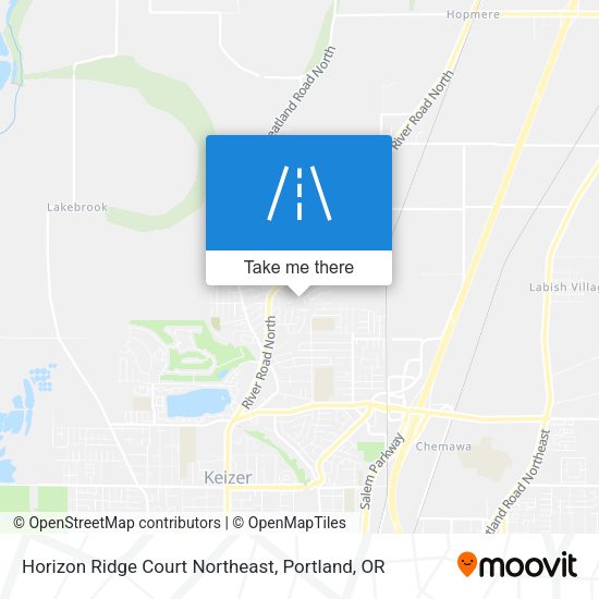 Mapa de Horizon Ridge Court Northeast