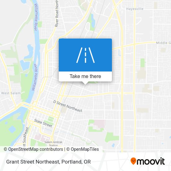 Mapa de Grant Street Northeast