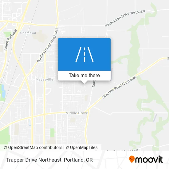 Trapper Drive Northeast map