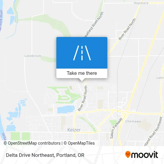 Delta Drive Northeast map