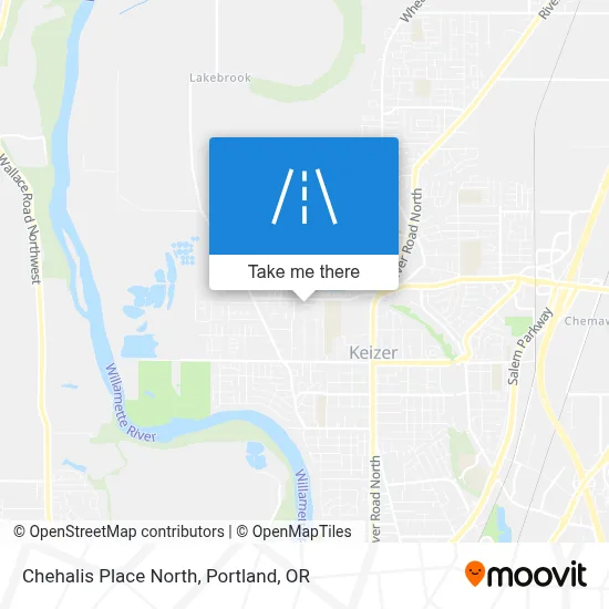 Chehalis Place North map