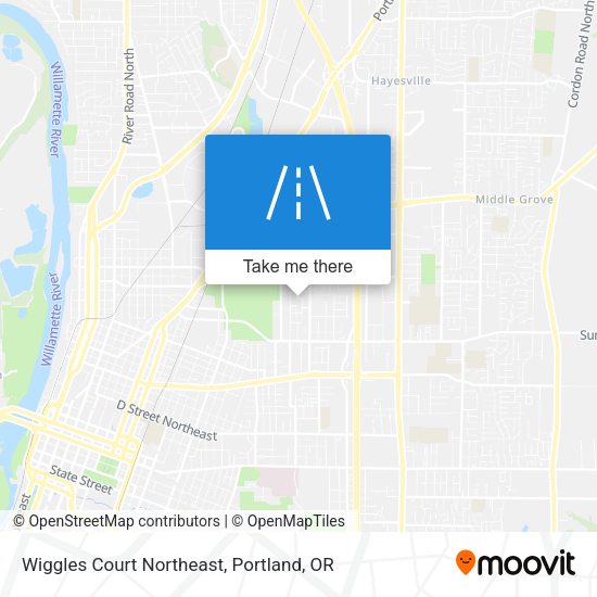 Wiggles Court Northeast map