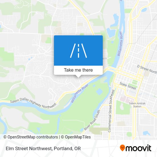 Elm Street Northwest map