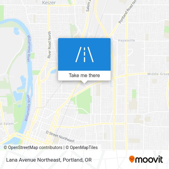 Lana Avenue Northeast map