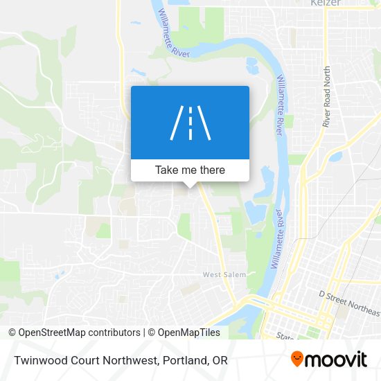 Twinwood Court Northwest map