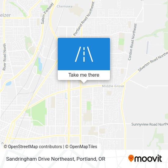 Mapa de Sandringham Drive Northeast