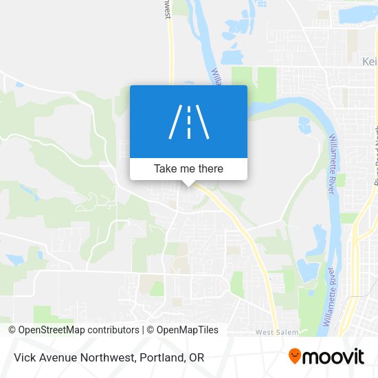 Vick Avenue Northwest map