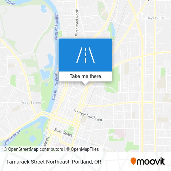 Tamarack Street Northeast map
