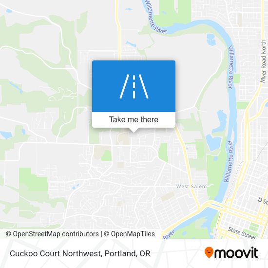 Mapa de Cuckoo Court Northwest