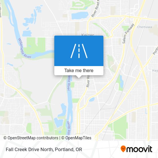 Fall Creek Drive North map