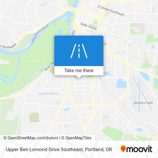 Mapa de Upper Ben Lomond Drive Southeast