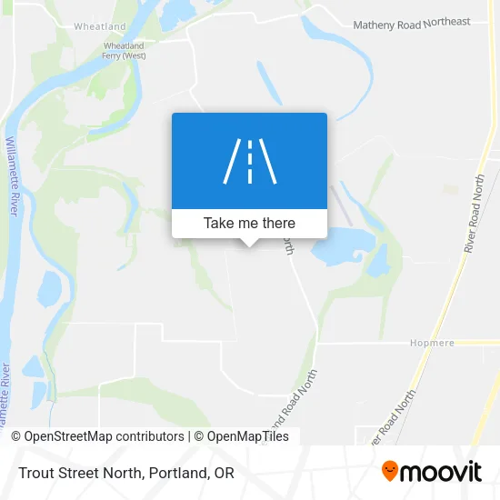 Trout Street North map