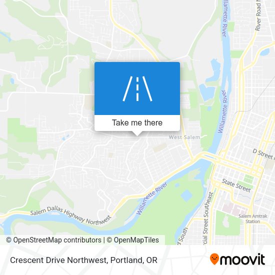 Crescent Drive Northwest map