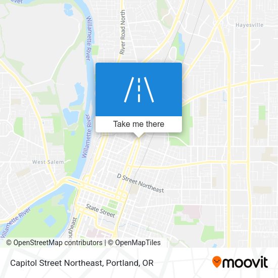 Capitol Street Northeast map