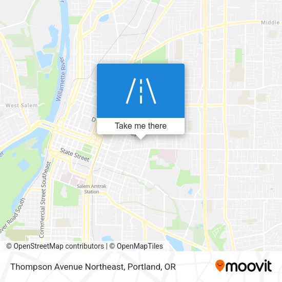 Thompson Avenue Northeast map
