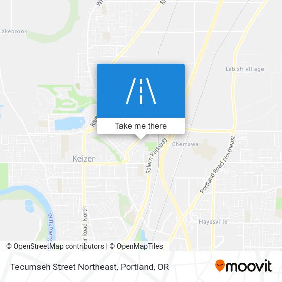 Tecumseh Street Northeast map