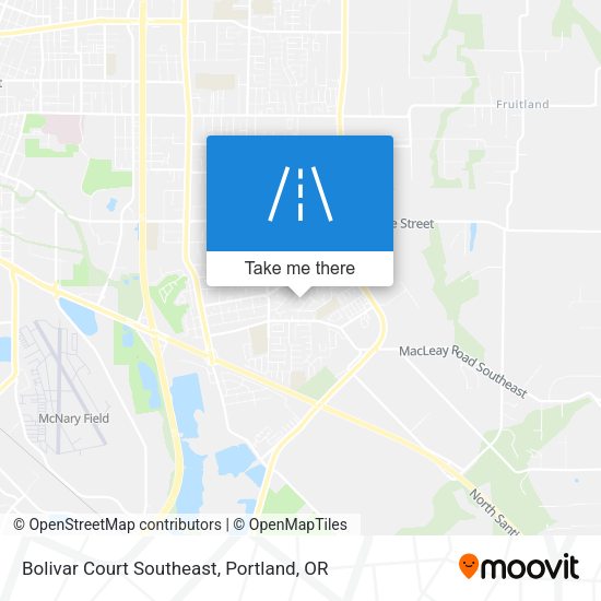 Bolivar Court Southeast map