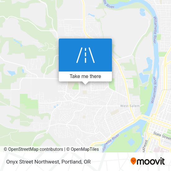 Mapa de Onyx Street Northwest
