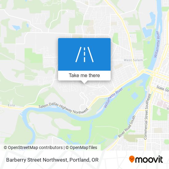 Barberry Street Northwest map