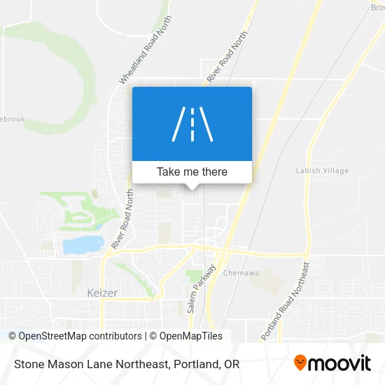 Stone Mason Lane Northeast map