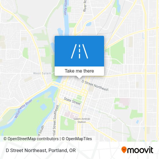 D Street Northeast map
