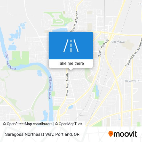Saragosa Northeast Way map