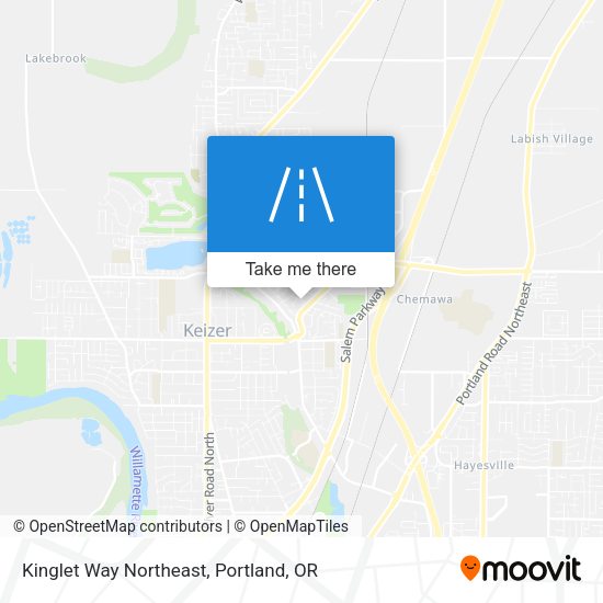 Kinglet Way Northeast map