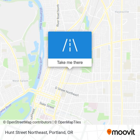 Hunt Street Northeast map