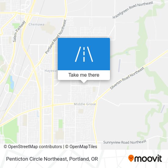 Penticton Circle Northeast map