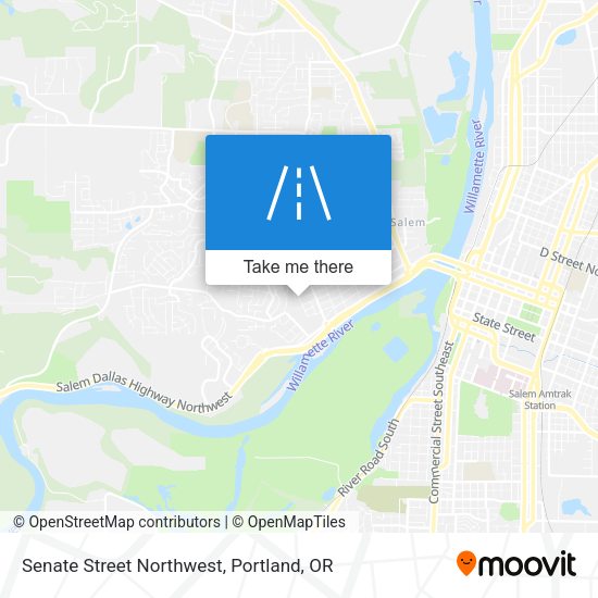 Senate Street Northwest map