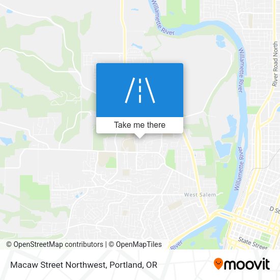 Mapa de Macaw Street Northwest