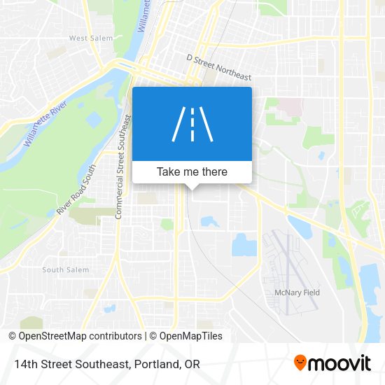 14th Street Southeast map