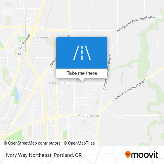Ivory Way Northeast map