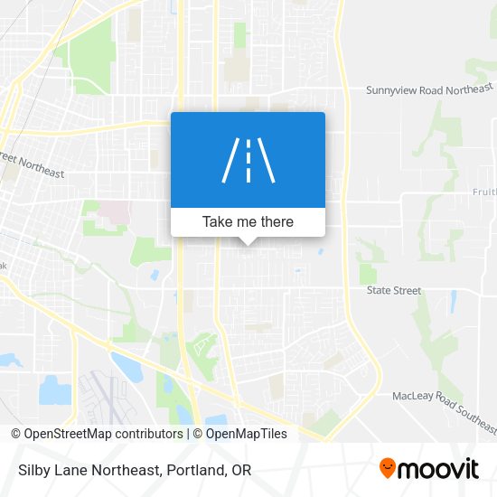 Mapa de Silby Lane Northeast