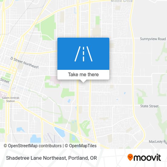 Shadetree Lane Northeast map