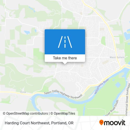 Mapa de Harding Court Northwest