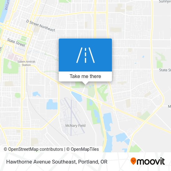 Mapa de Hawthorne Avenue Southeast