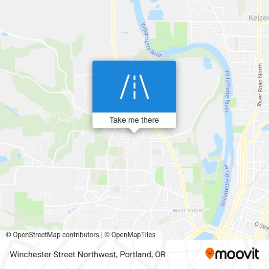 Mapa de Winchester Street Northwest