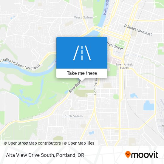 Alta View Drive South map