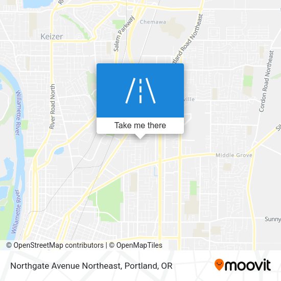 Northgate Avenue Northeast map