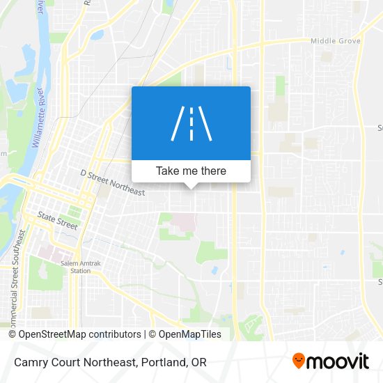Camry Court Northeast map