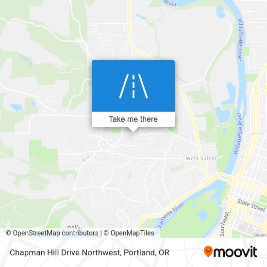 Chapman Hill Drive Northwest map